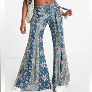Free People Bali Sultry Bohemian Flare / Sage NEW